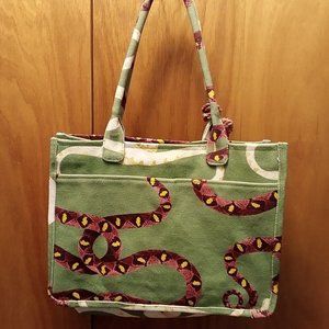 SNAKE PRINT VINCE CAMUTO TOTE